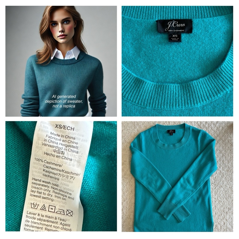 J. Crew 100% Cashmere Sweater Classic Fit